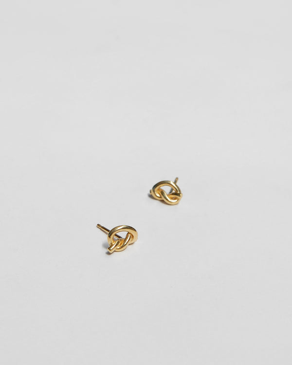 Petite Knot Earrings in 14k Gold
