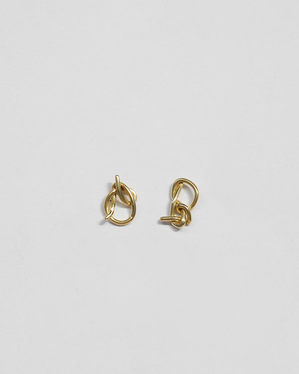 Small Knot Studs in Brass