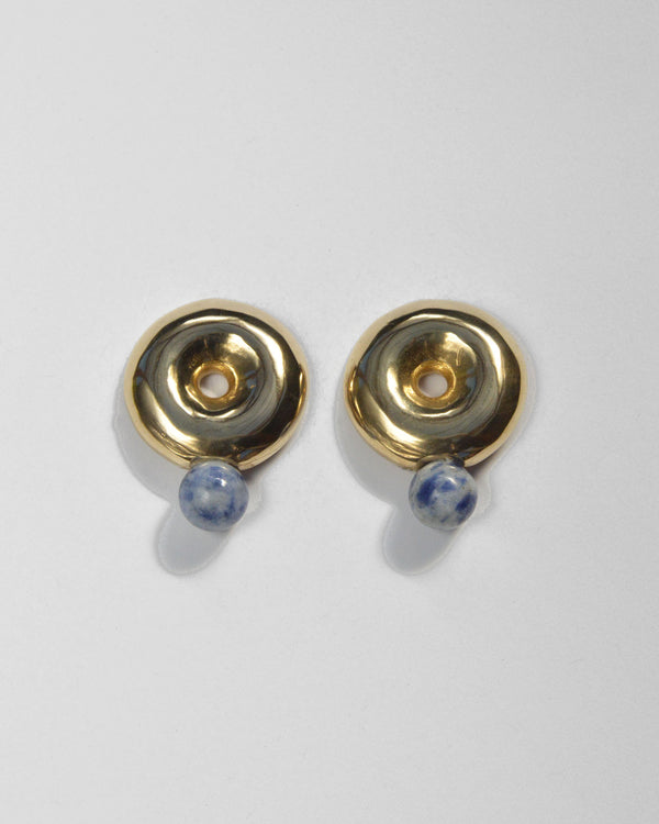 Albers Earrings in Blue Jasper