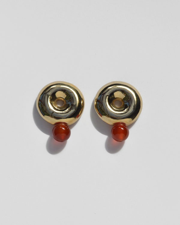 Albers Earrings in Carnelian