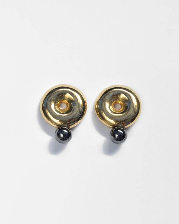 Albers Earrings in Hematite