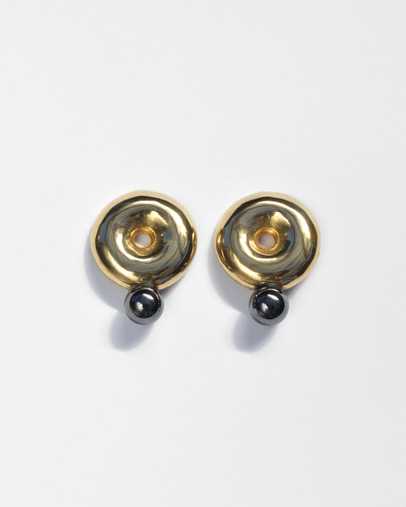 Albers Earrings in Hematite