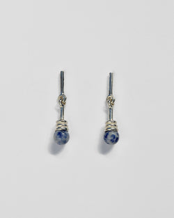 Alma Earrings in Blue Jasper