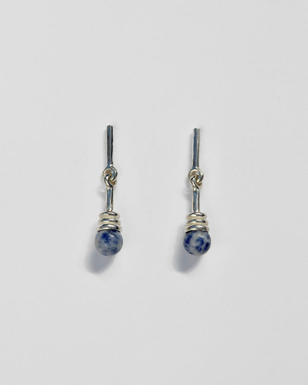 Alma Earrings in Blue Jasper