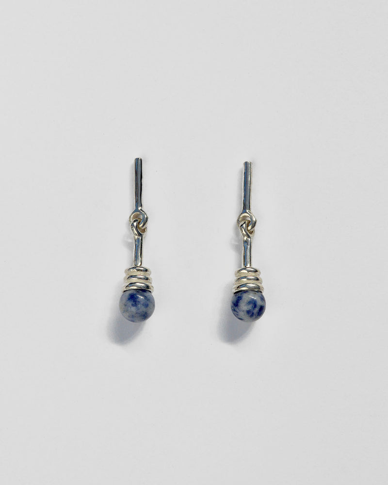 Alma Earrings in Blue Jasper