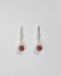 Alma Earrings in Carnelian