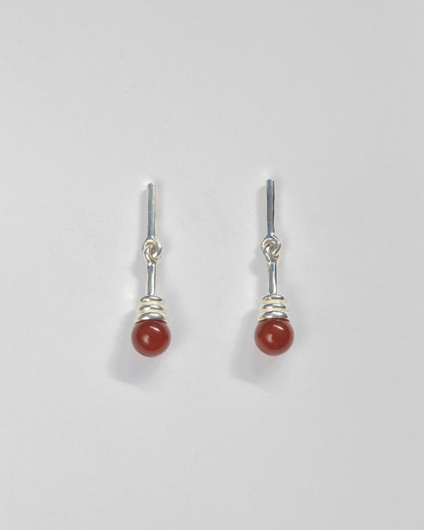 Alma Earrings in Carnelian