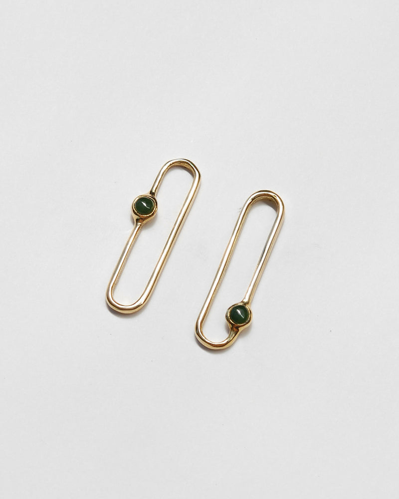 Amparo Earrings in Jade