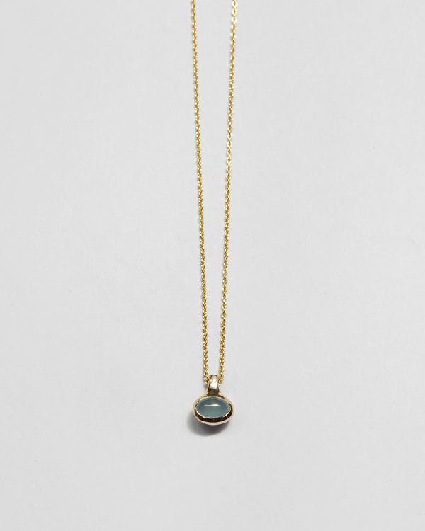 Aquamarine Necklace in 14k Gold