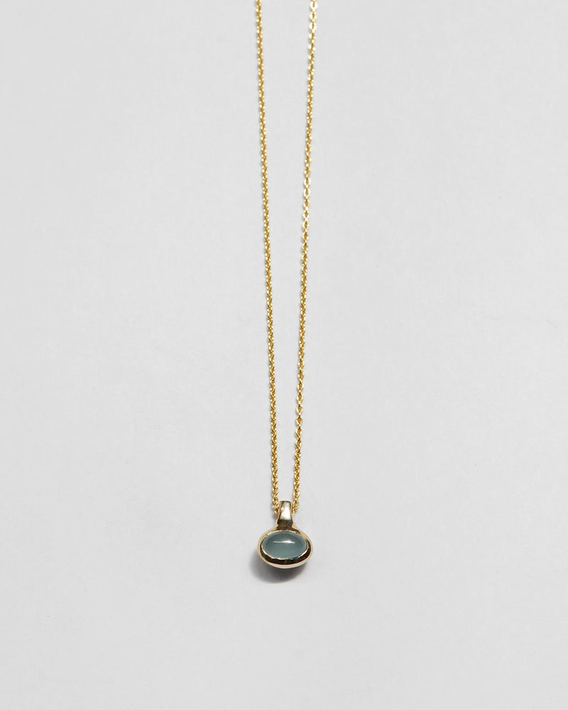 Aquamarine Necklace in 14k Gold