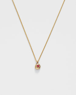 Domi Necklace with Ruby