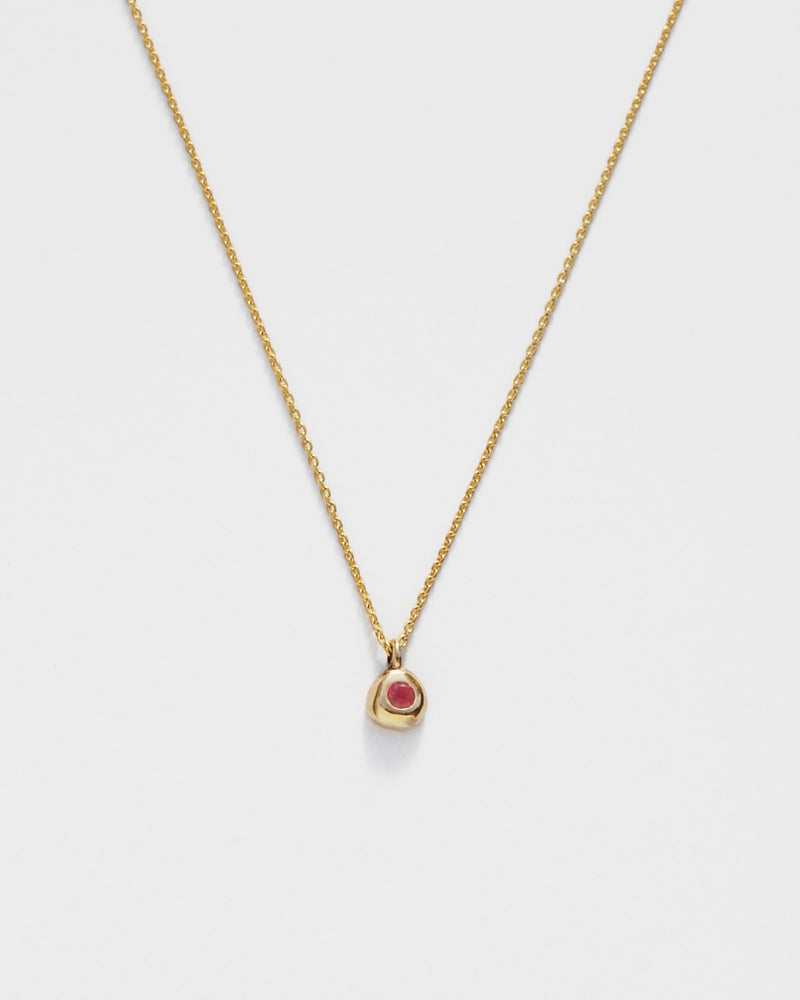 Domi Necklace with Ruby