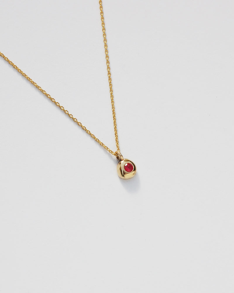 Domi Necklace with Ruby