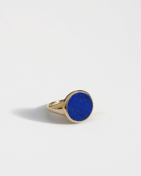 Lacuna Ring in Lapis & Gold