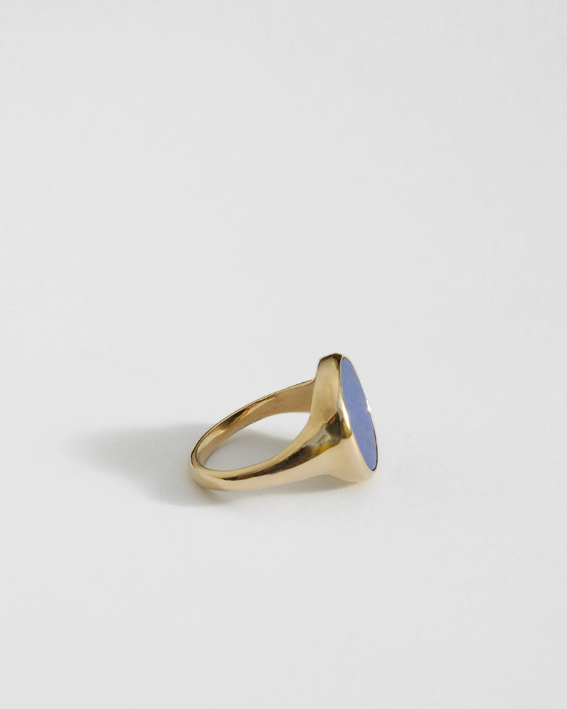 Lacuna Ring in Lapis & Gold