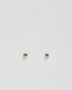 Domi Studs with Emerald