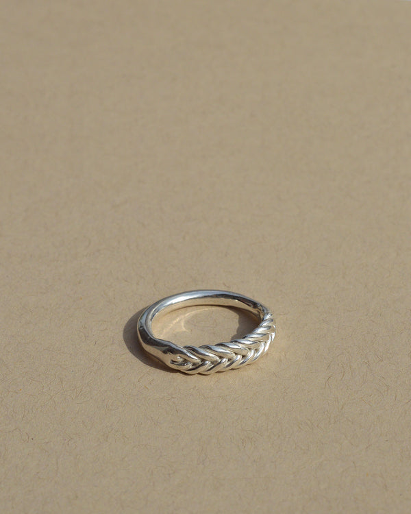 Five Strand Braid Ring in Silver