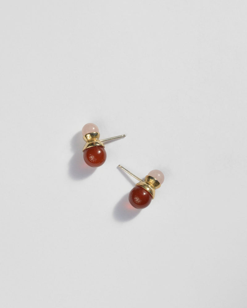 Klee Studs in Carnelian