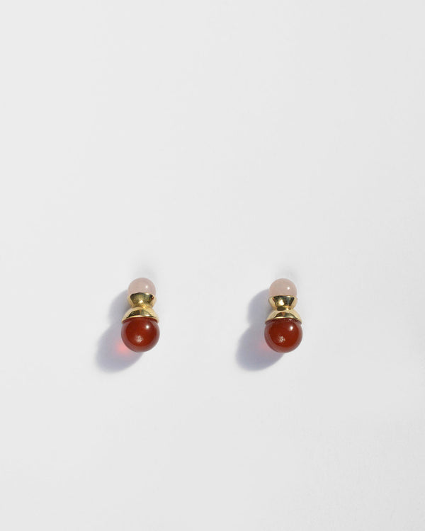 Klee Studs in Carnelian