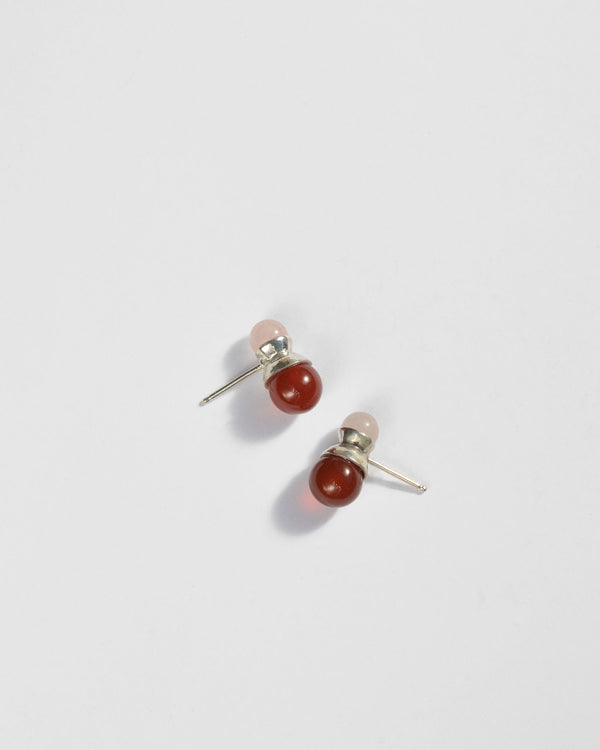 Klee Studs in Carnelian