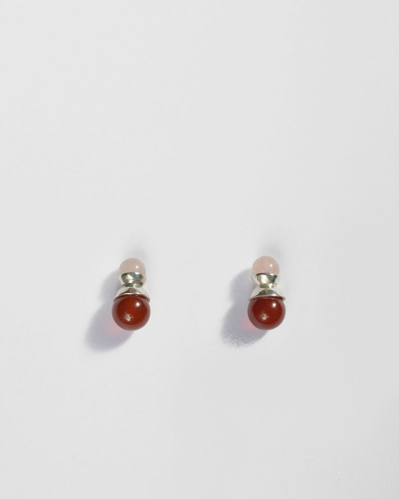 Klee Studs in Carnelian