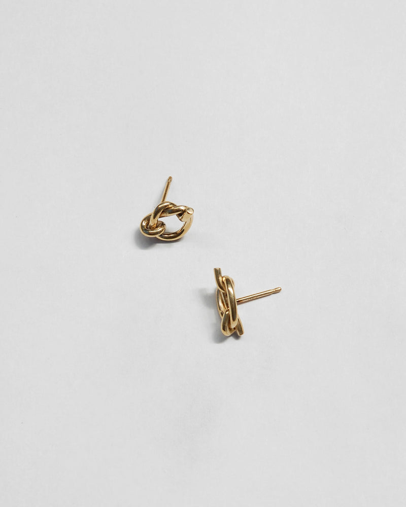 Knot Earrings in 14k Gold