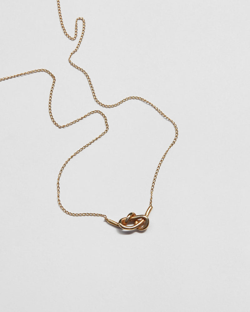 Knot Necklace in 14k Gold