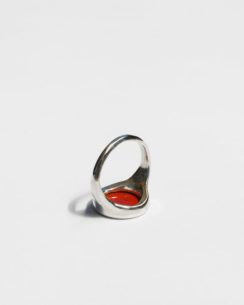 Lacuna Ring in Red Jasper