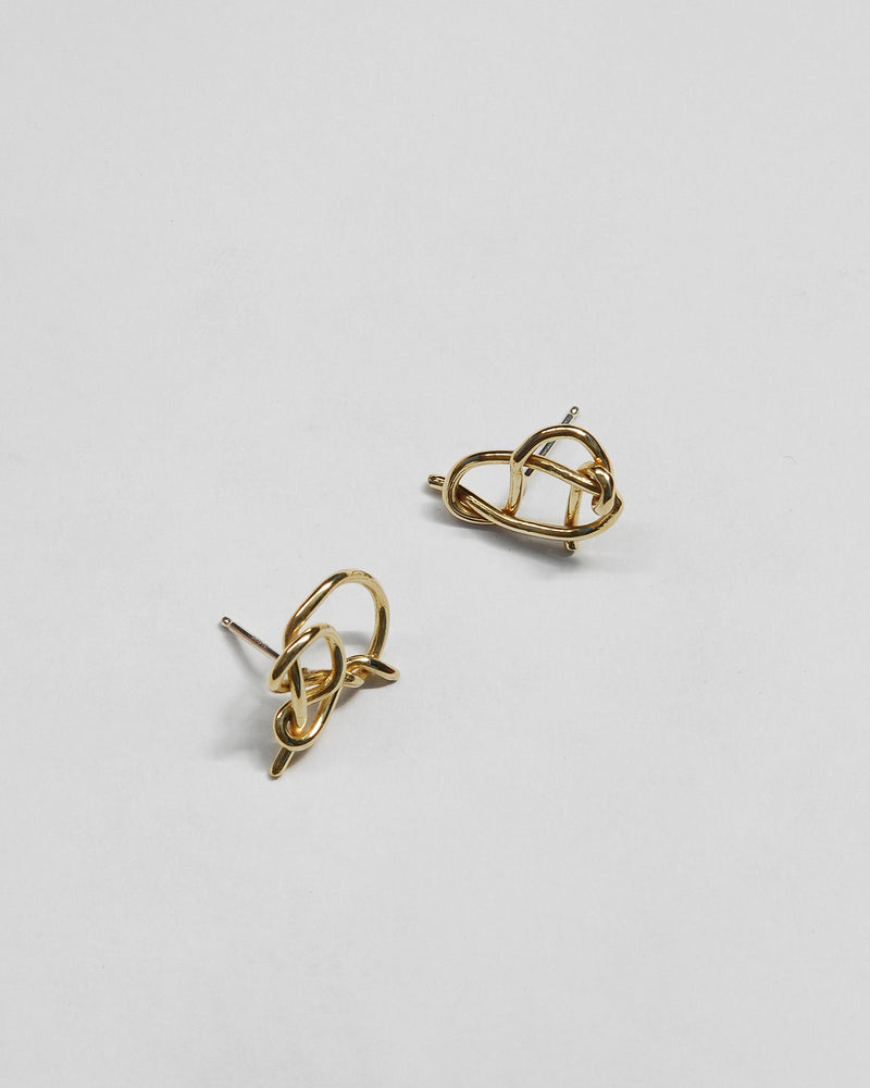 Large Knot Studs in Brass