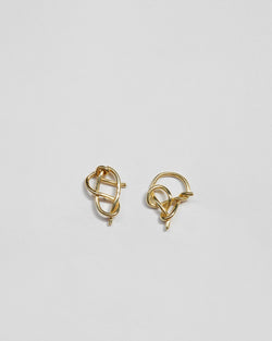 Large Knot Studs in Brass