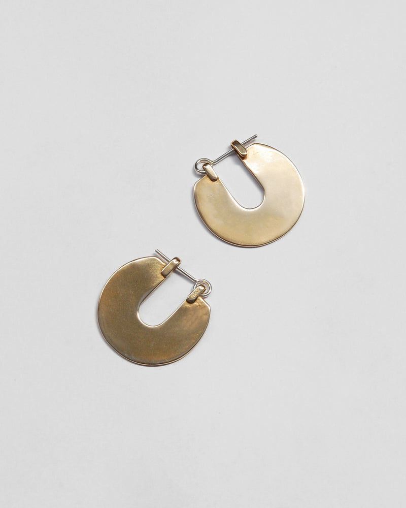 Orbis Earrings in Brass