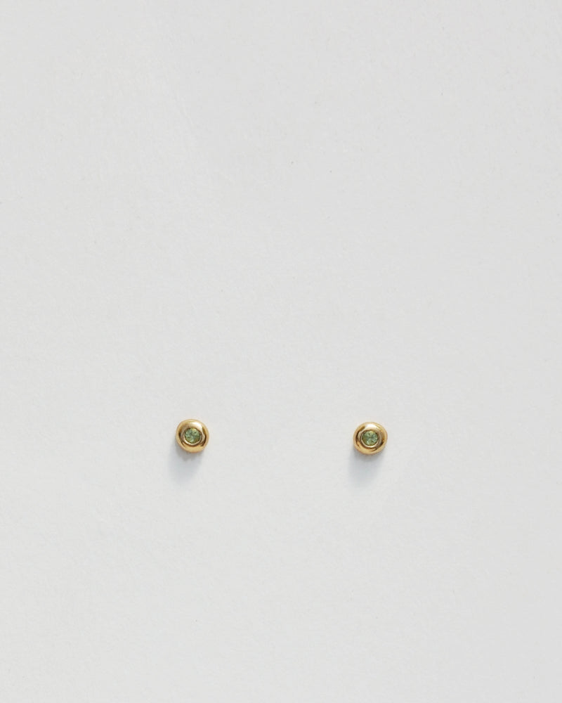 Domi Studs with Peridot - Ready to Ship