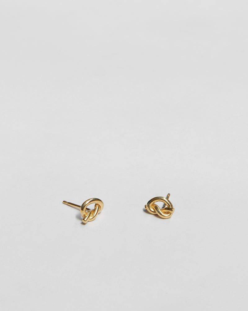 Petite Knot Earrings in 14k Gold
