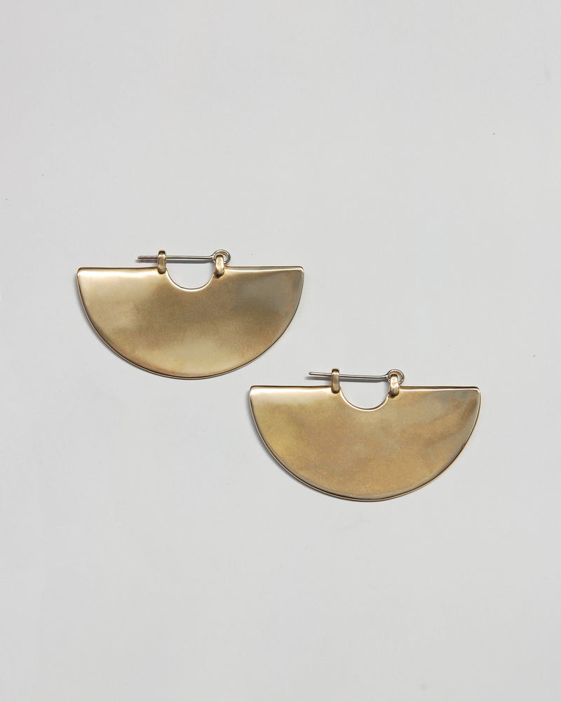 Radian Earrings in Brass