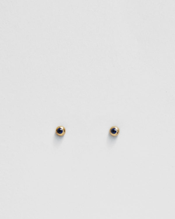 Domi Studs with Sapphire