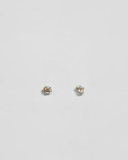 Tiny Knot Studs in Sterling Silver