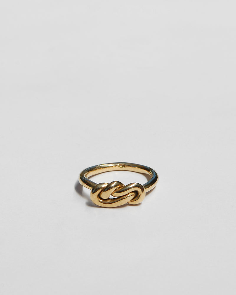 Doubled Knot Ring in Gold
