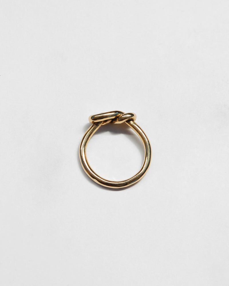 Doubled Knot Ring in Gold