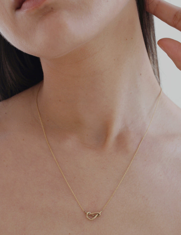 Knot Necklace in 14k Gold - Ready to Ship