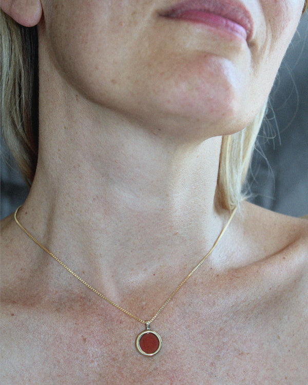 Mare Necklace in Red Jasper