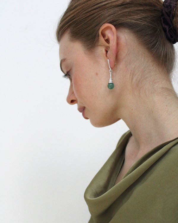 Alma Earrings in Aventurine
