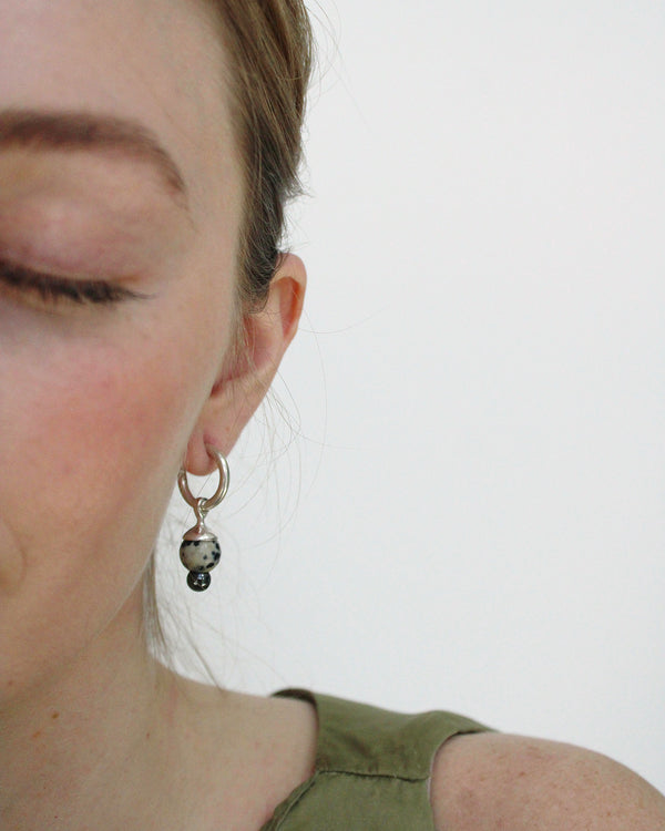 Gunta Earrings in Carnelian