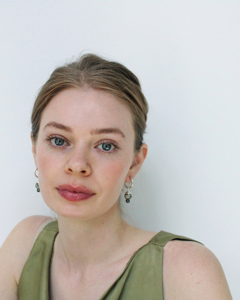 Gunta Earrings in Carnelian