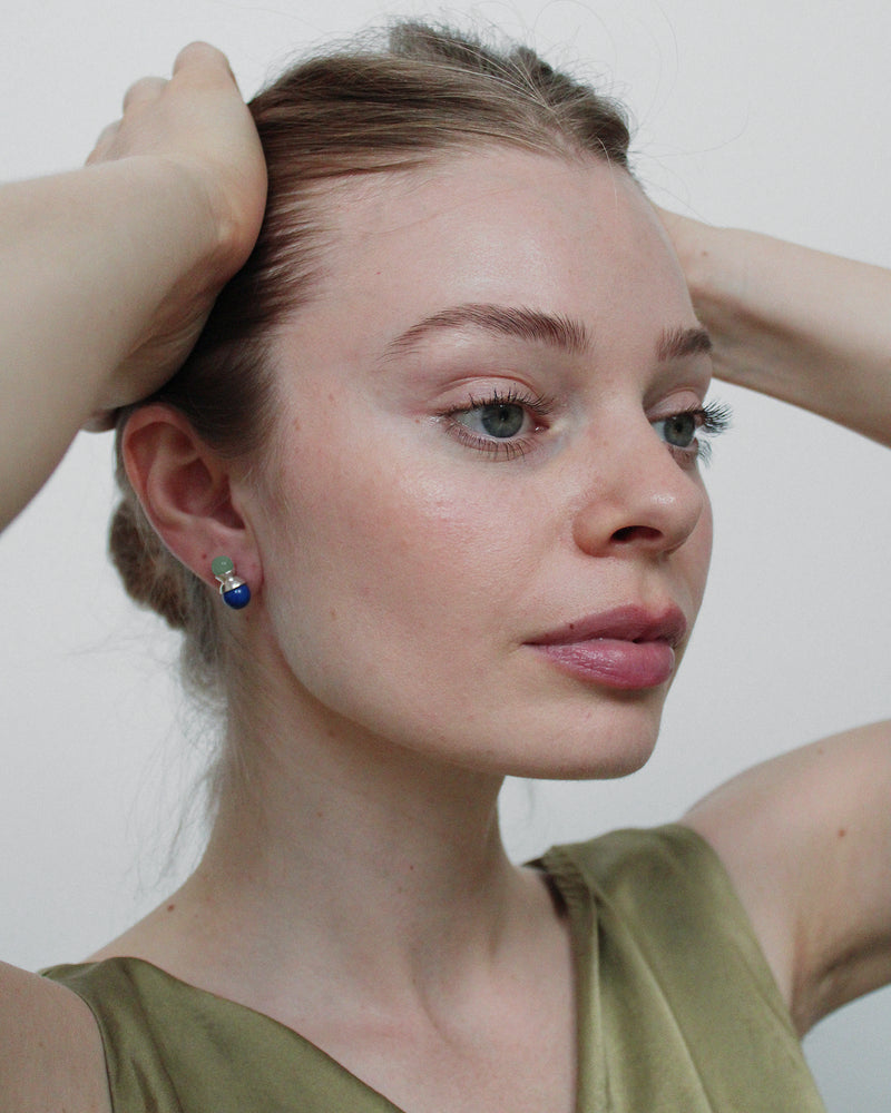 Klee Studs in Lapis
