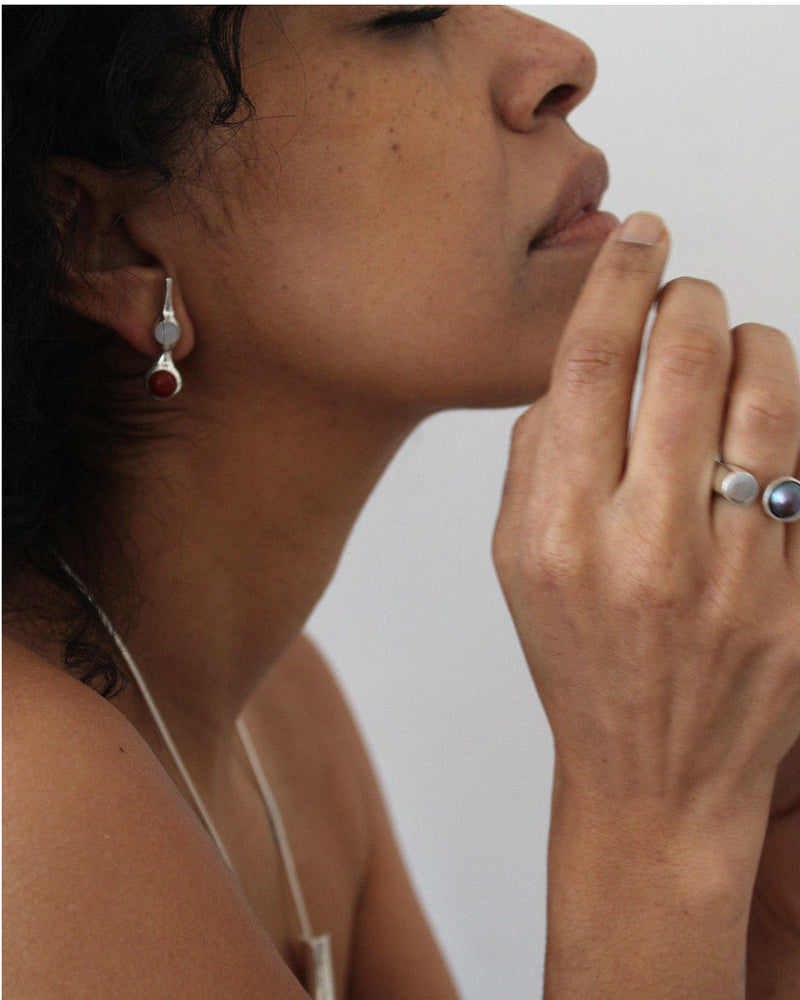 Soror Earrings with Mixed Stones